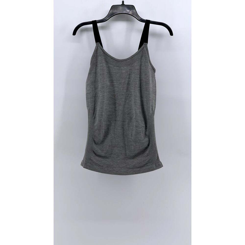 KATHY CURVY Women's Gray Scoop-Neck Tank Top SZ OS